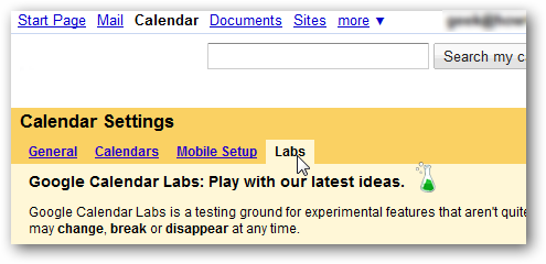 Google Account Labs