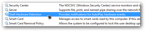 Microsoft Windows отключение службы